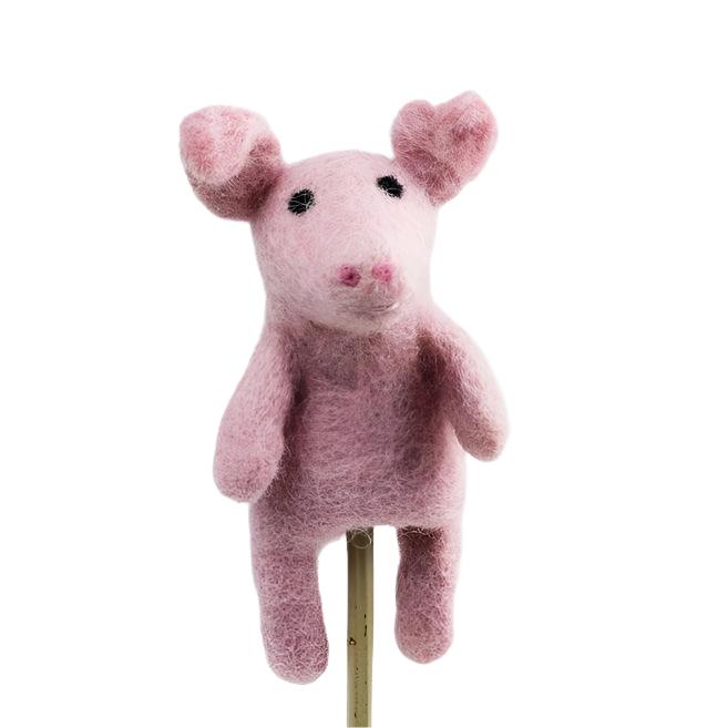 Felted Wool Finger Puppets from The Winding Road