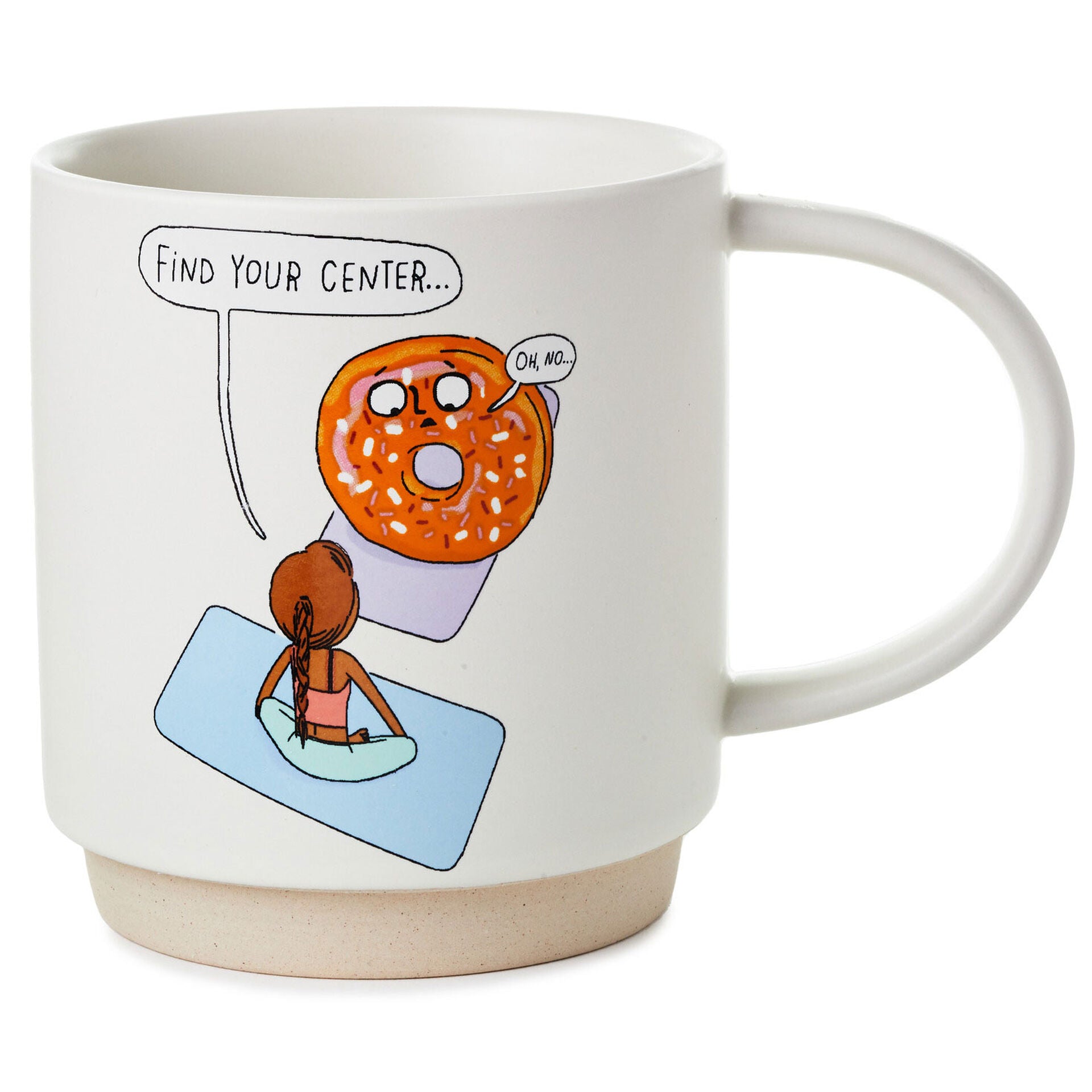 Find Your Center Yoga Funny Mug