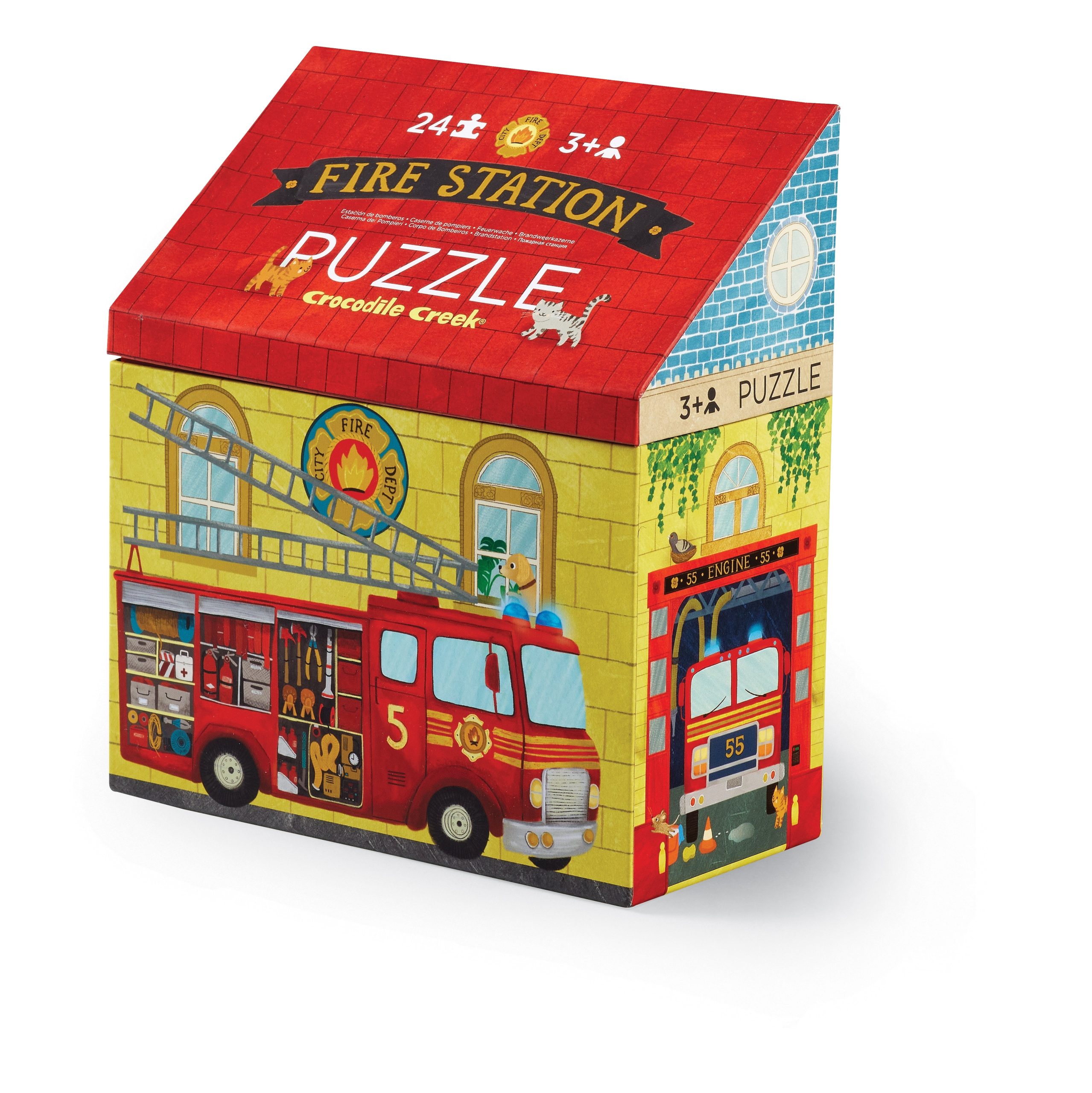 Fire Station 24-Piece Little Building Puzzle