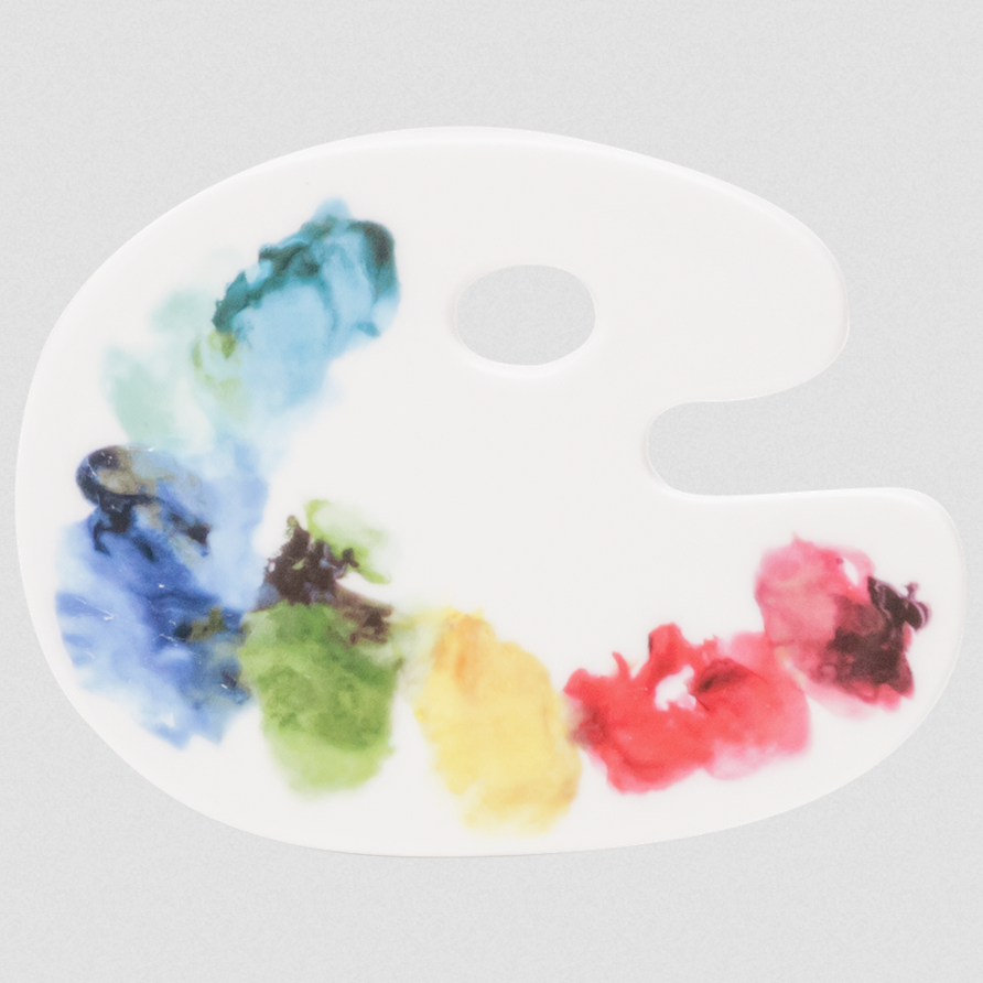 Artist Palette Cheese Tray