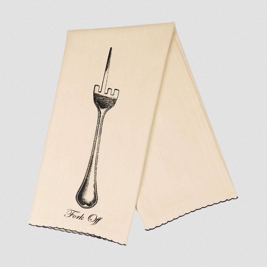 Fork Off Tea Towel