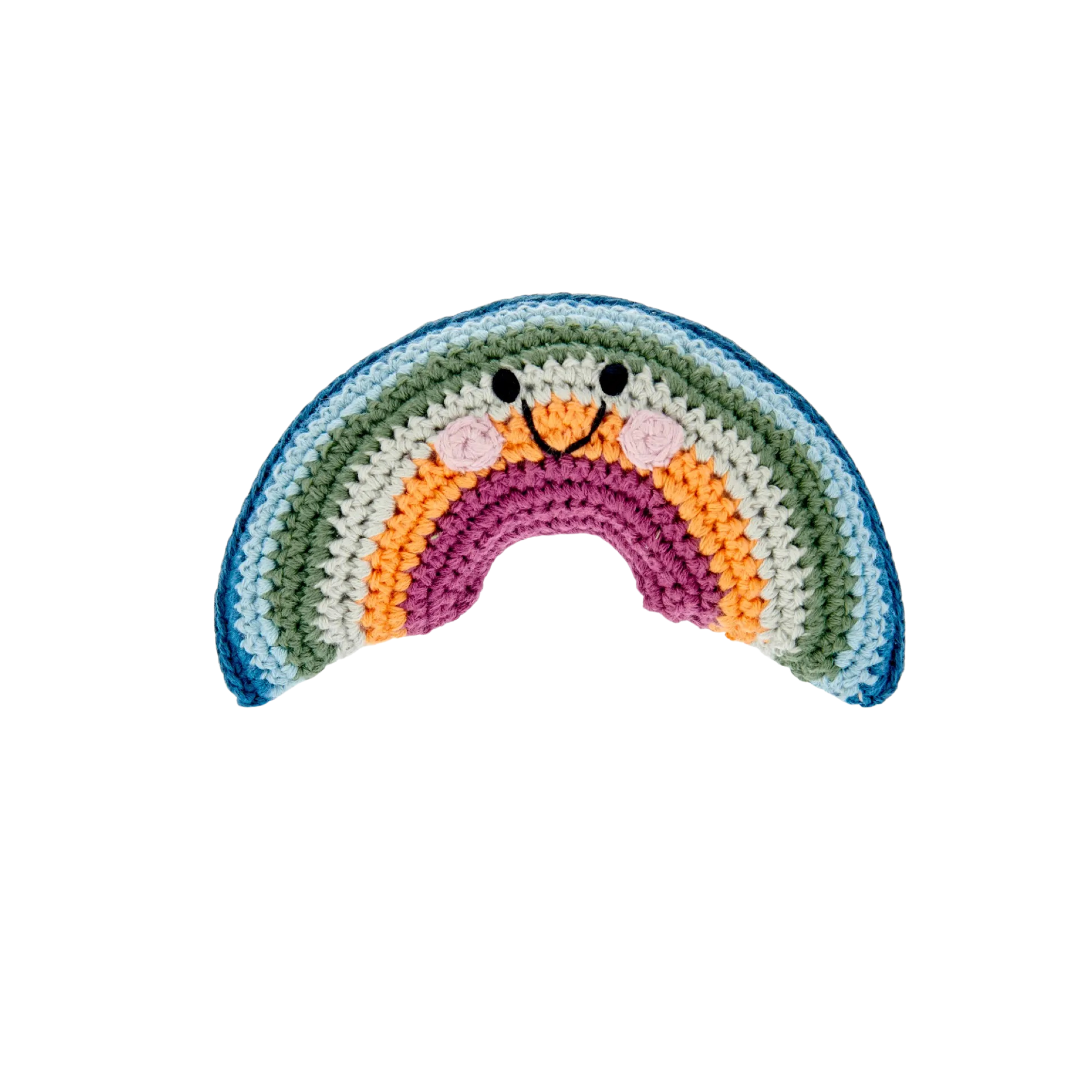 Friendly Organic Rainbow Rattle