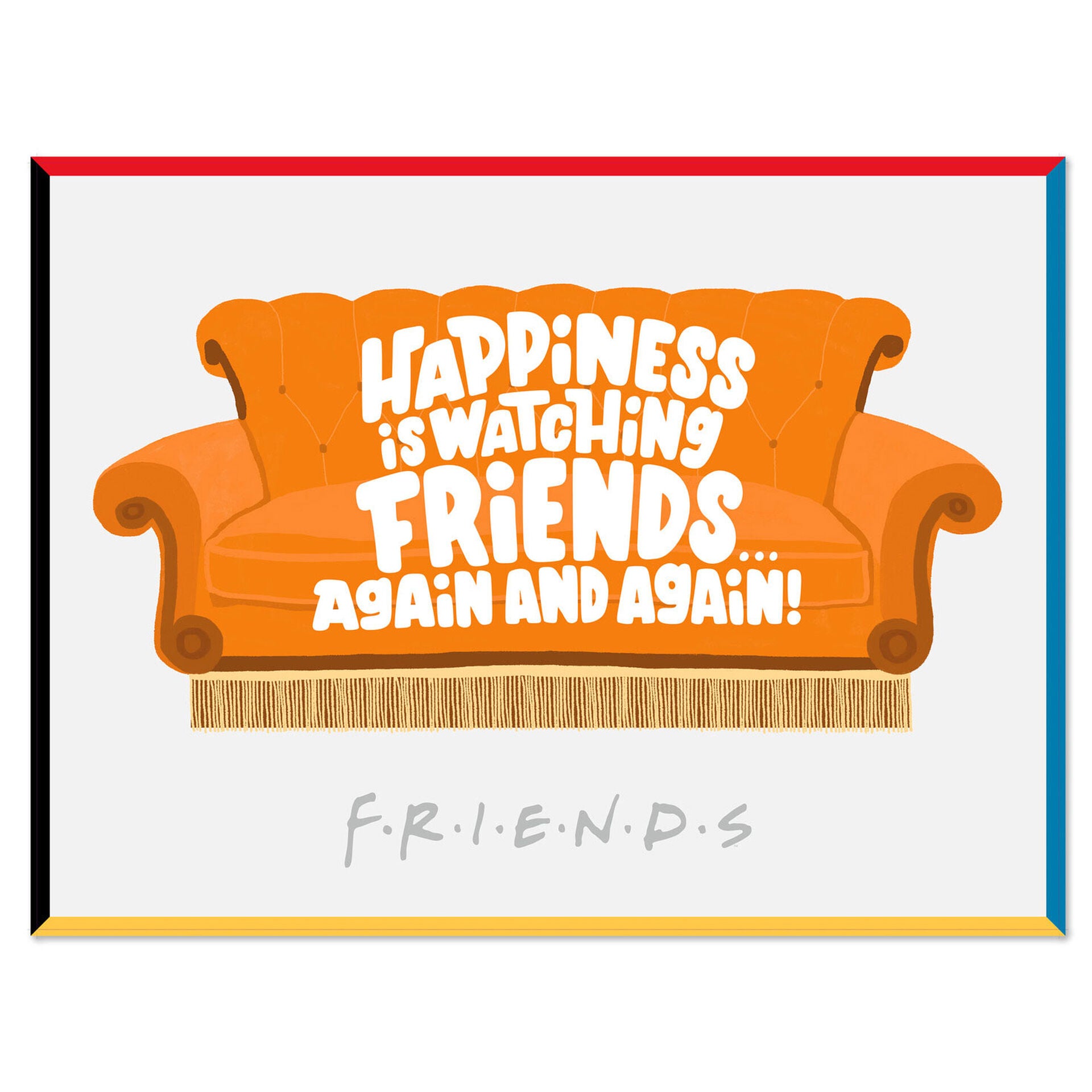 Happiness Is Watching Friends Oversized Blanket