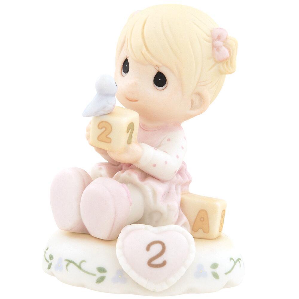 Precious Moments Age 2 Girl Figurine - Blonde