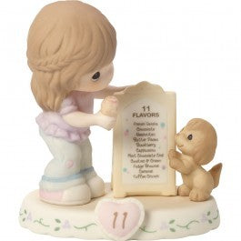 Precious Moments Age 11 Girl Figurine - Brunette