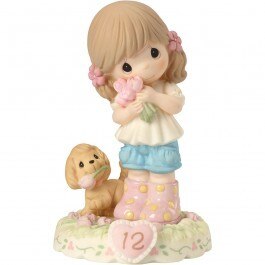 Precious Moments Age 12 Girl Figurine - Brunette