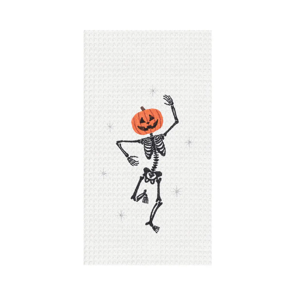 Pumpkin Skeleton Kitchen Towel