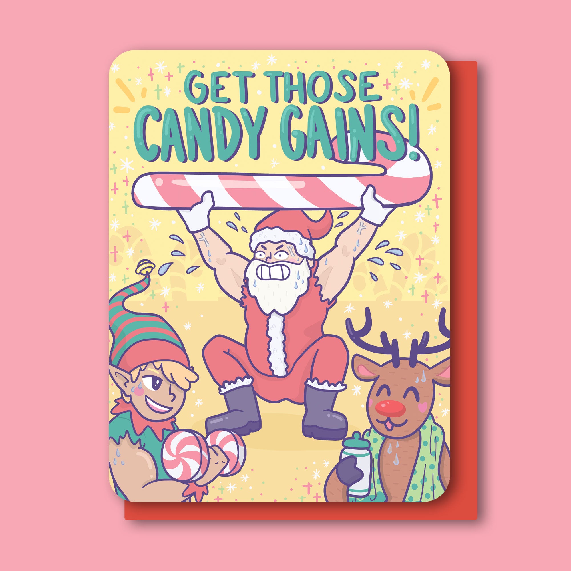 Get Those Candy Gains Holiday Card