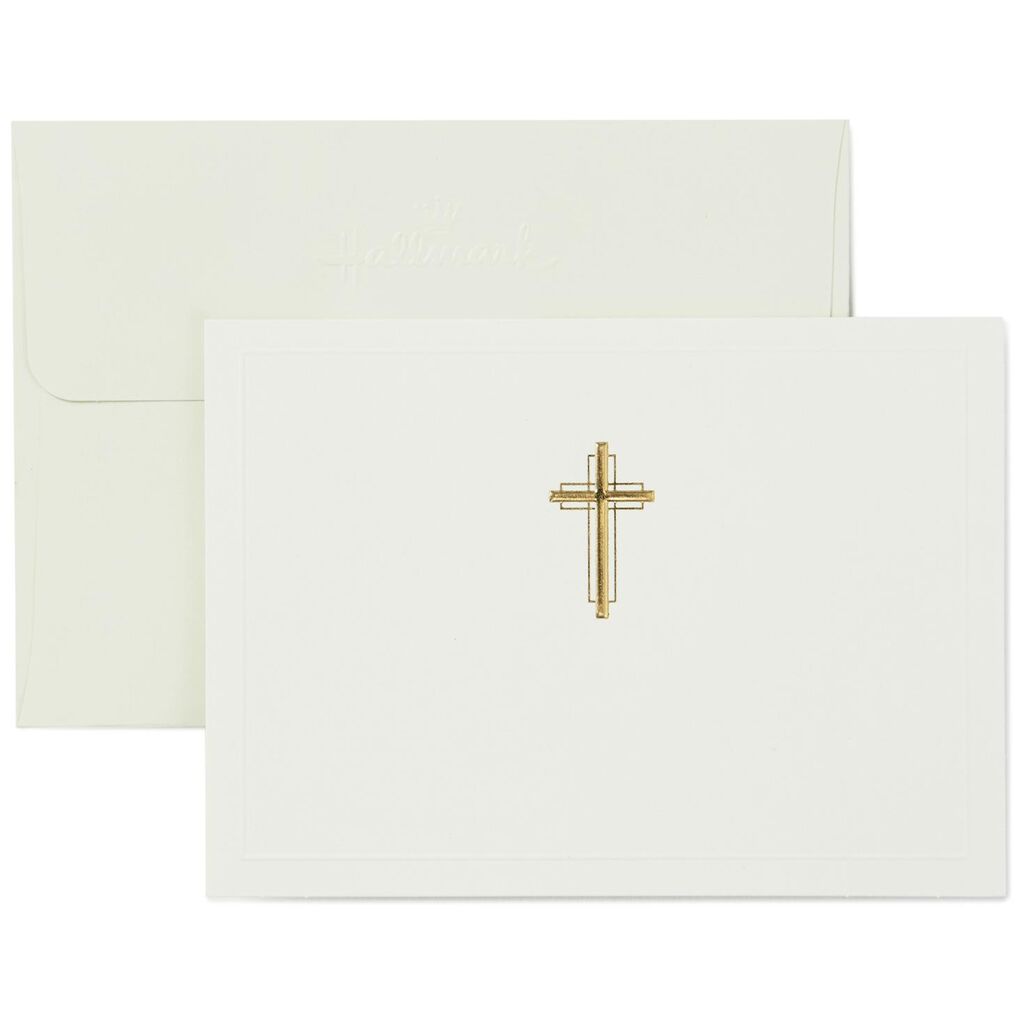 Gold Cross Note Cards