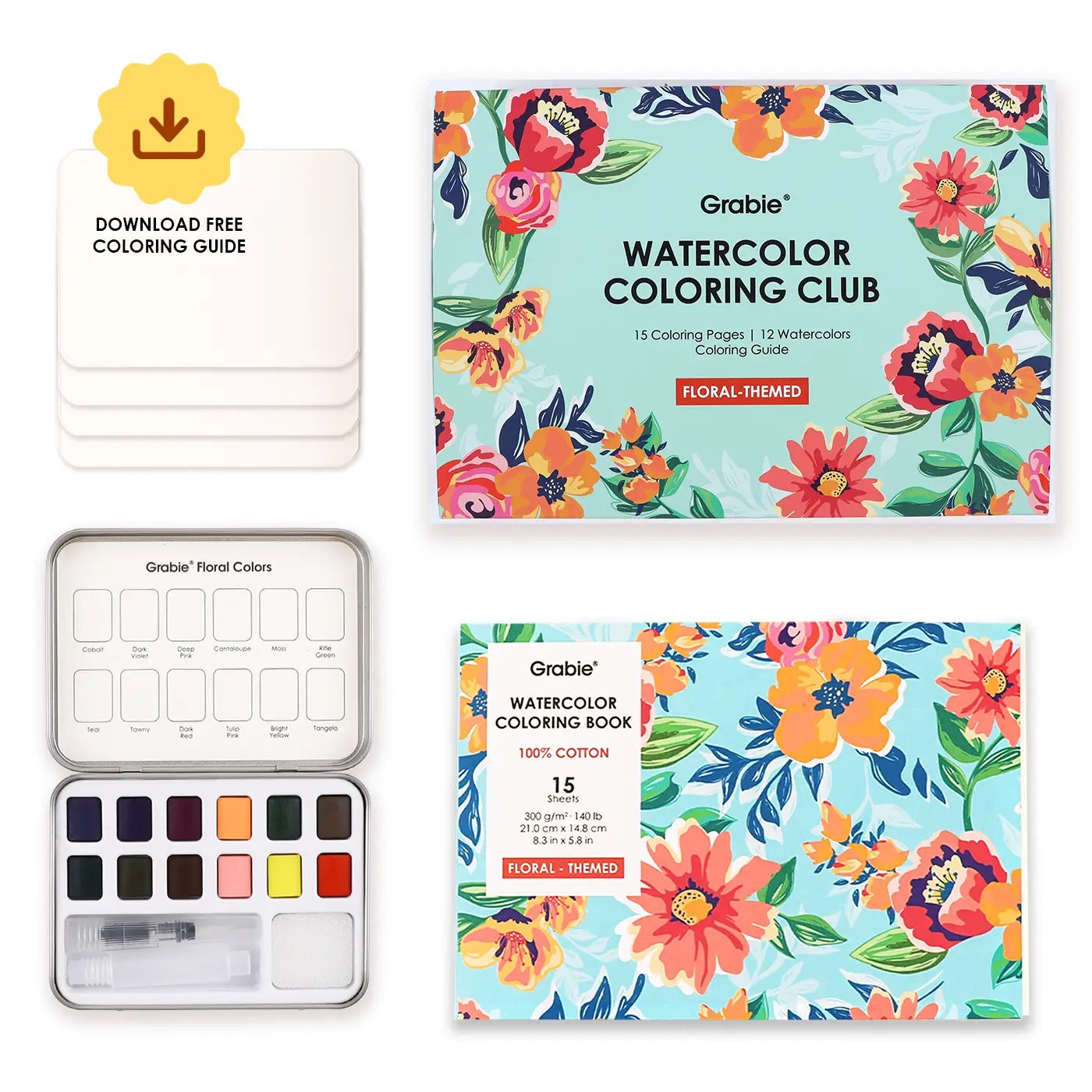 Watercolor Coloring Club Box / Click for Selection