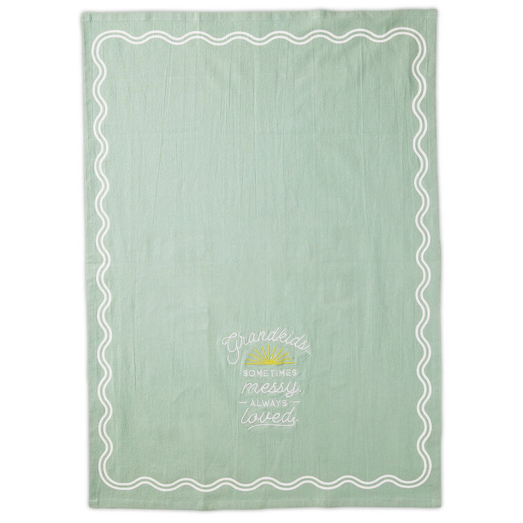 Grandkids Messy and Loved Tea Towel