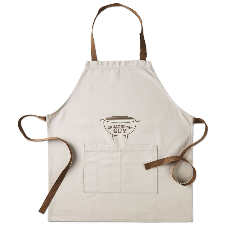Grilly Great Guy Adult Apron Handprint Kit