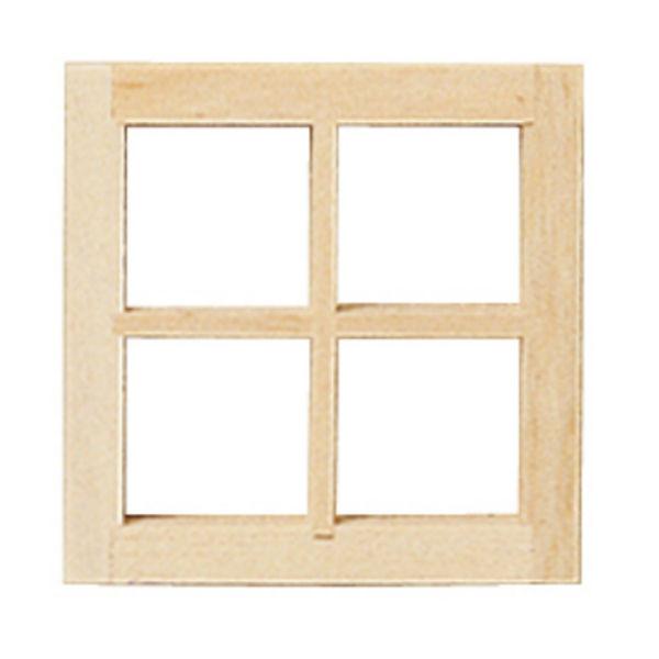 4-Light Dollhouse Miniature Window Set