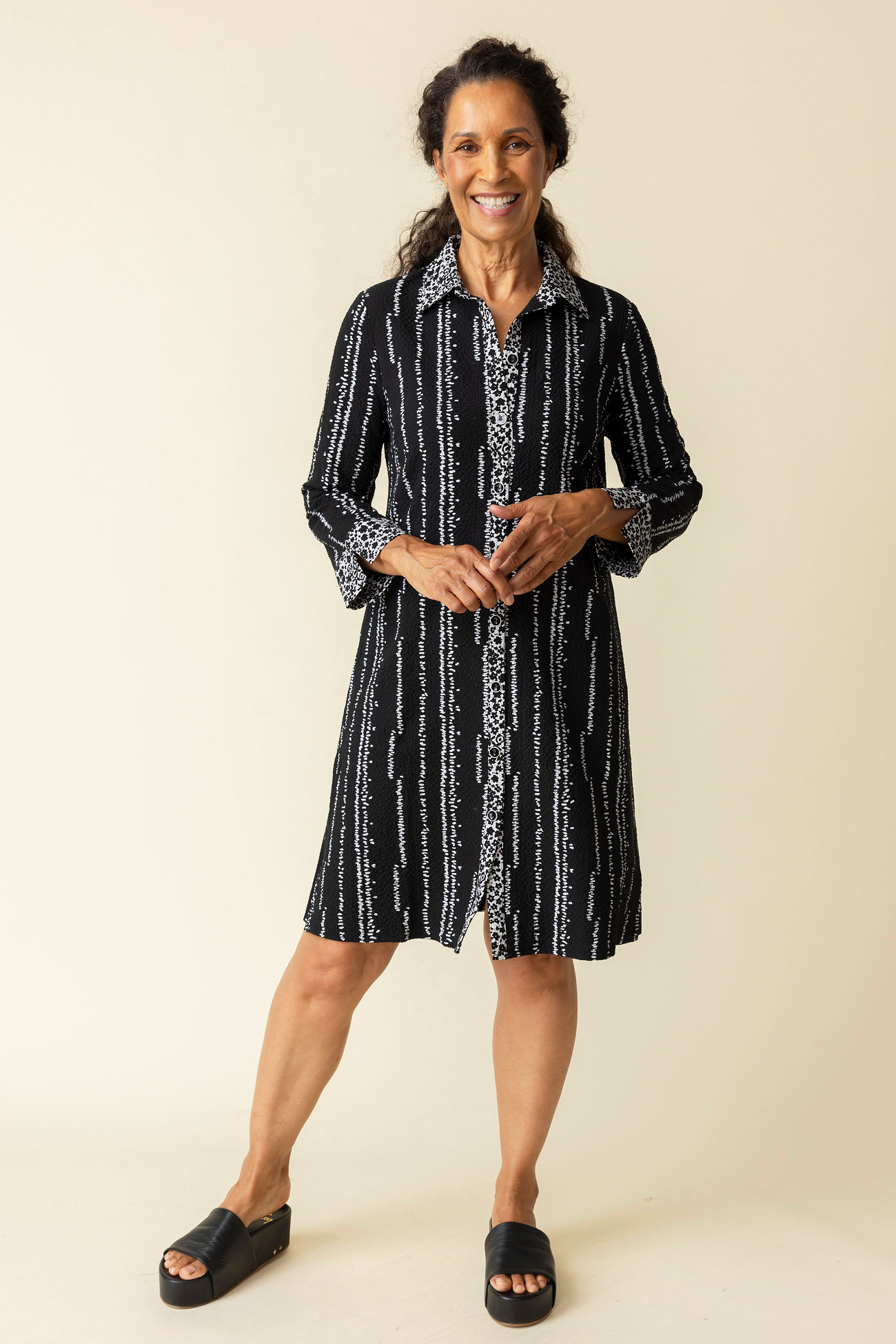 Crinkle Crepe Bud Mix-It Dress