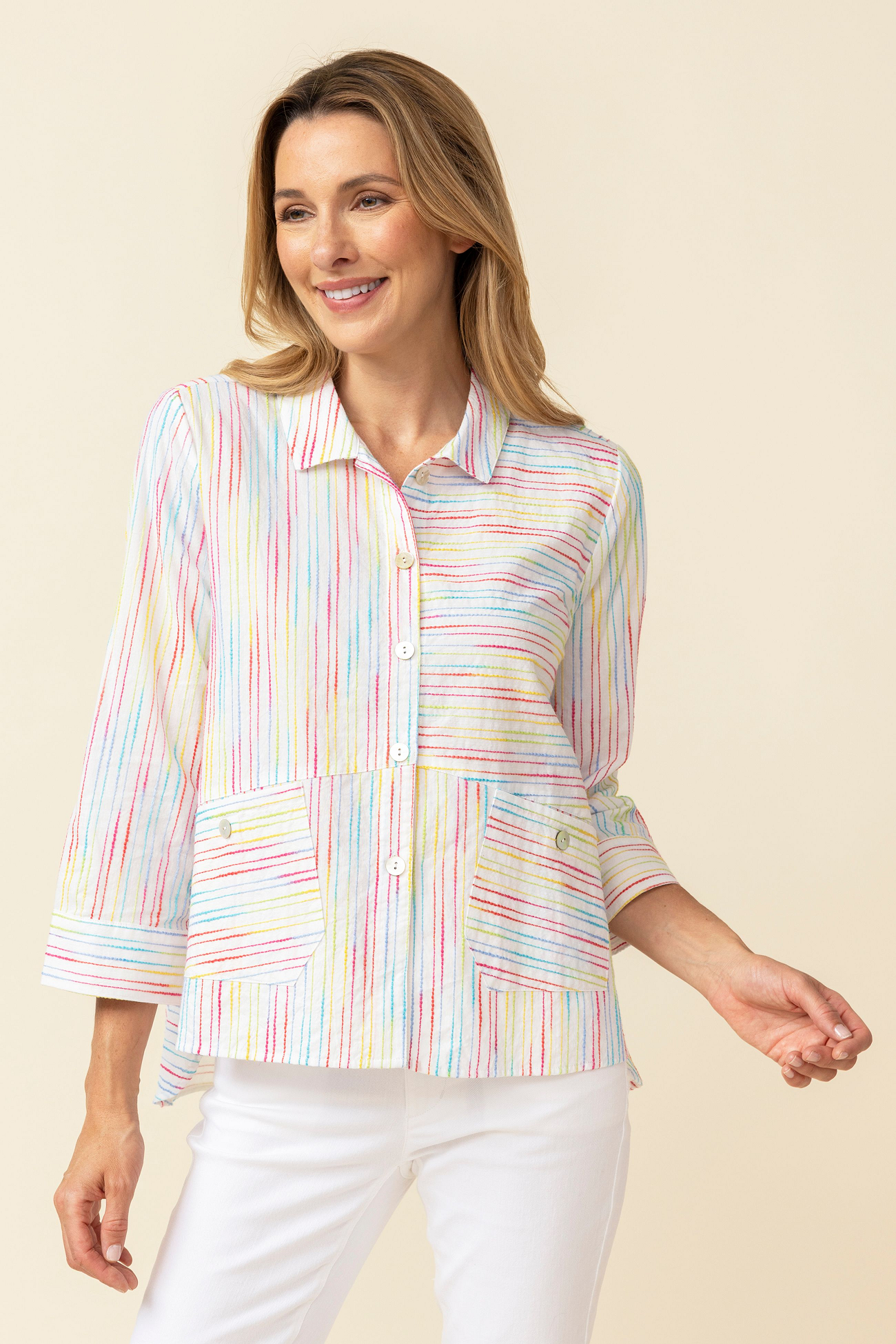 Carnival Stripe Ferris Wheel Top | 50% Off