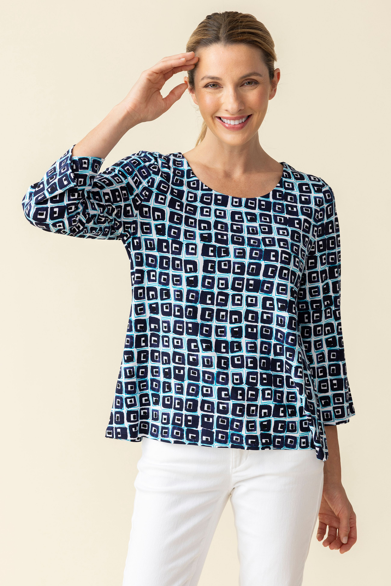 Core Travel Cubism Print Everybody Shirt | 50% Off