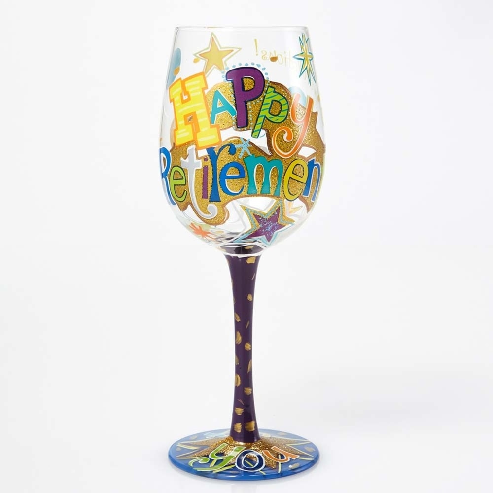 Happy Retirement Lolita Wine Glass
