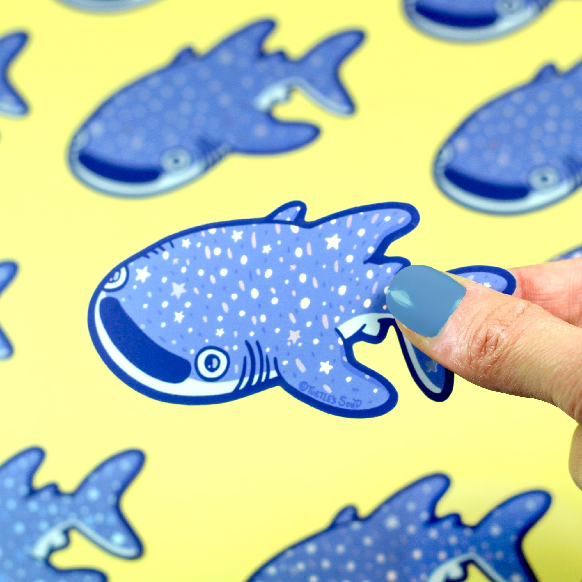 Whale Shark Metallic Sticker
