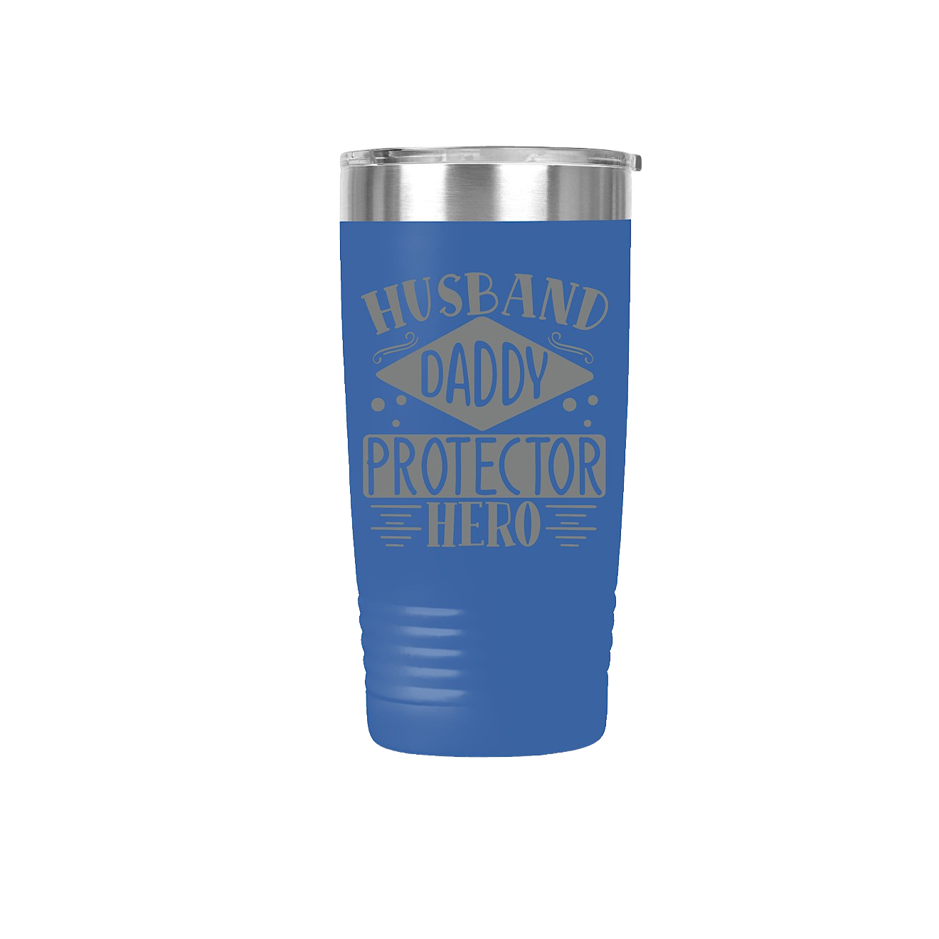 Husband Daddy Protector Hero Blue Tumbler