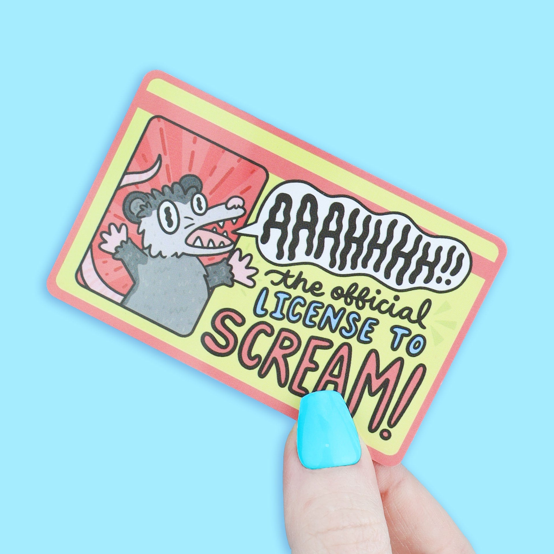 License to Scream Fake Drivers License