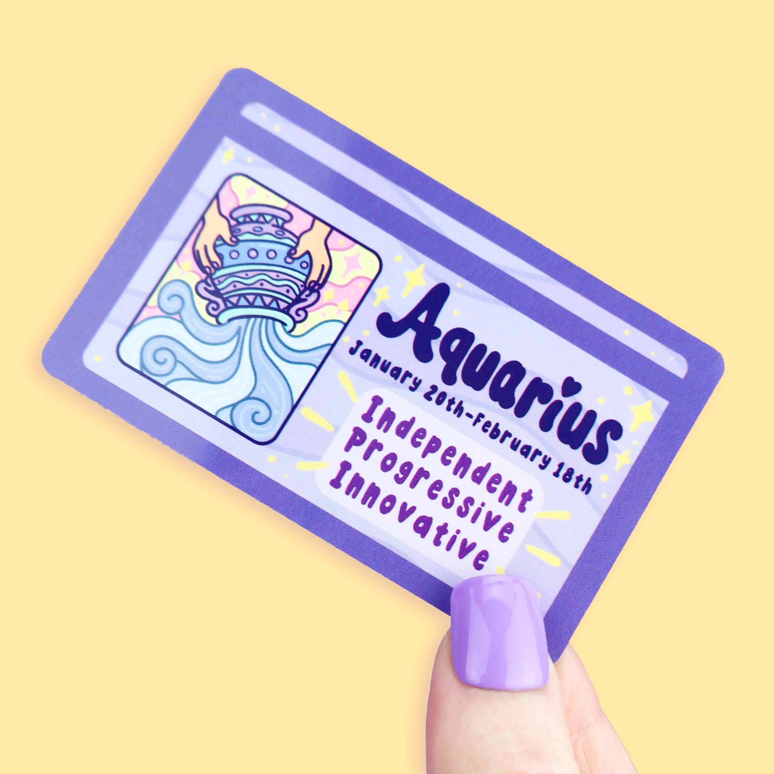 Aquarius Zodiac Fake Drivers License