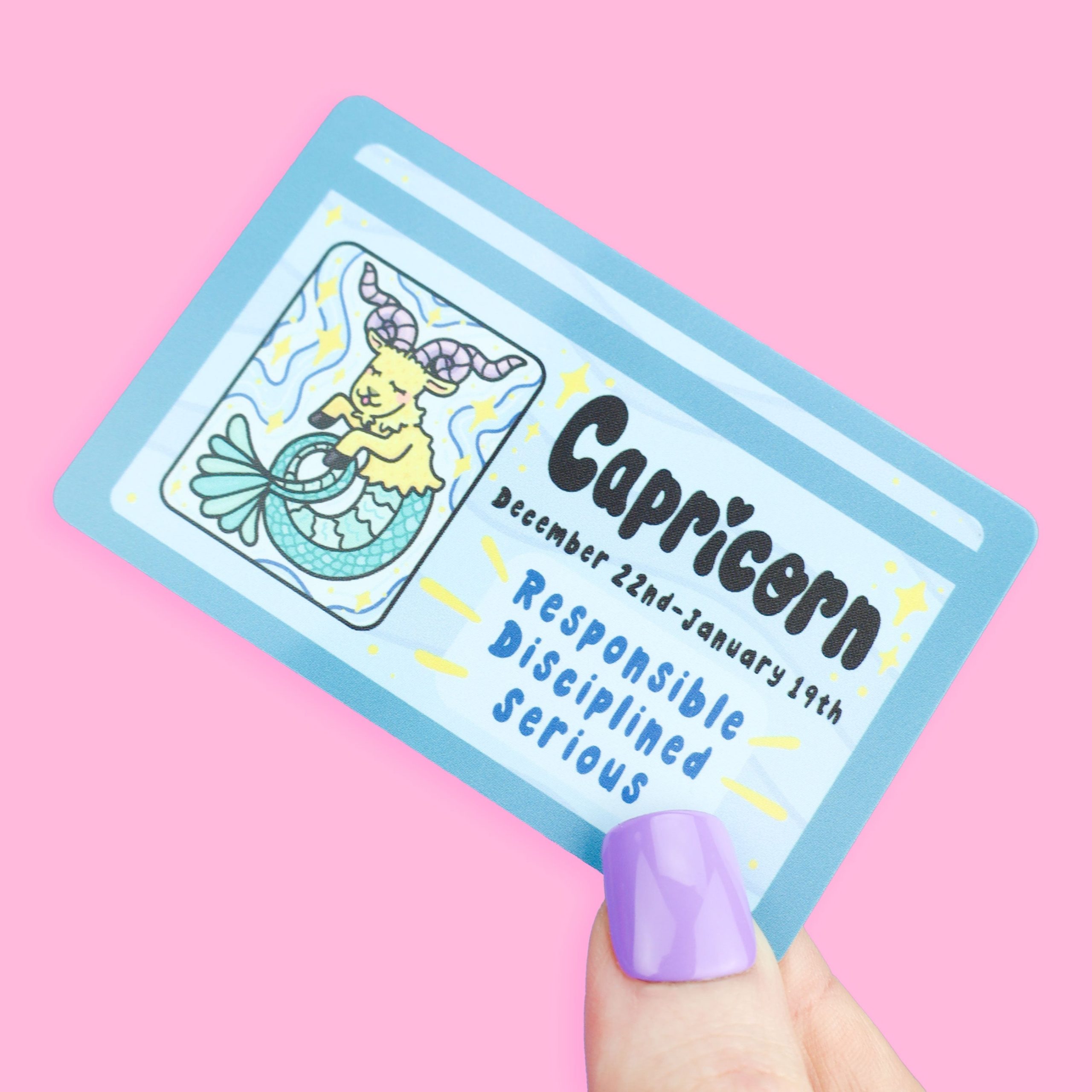 Capricorn Zodiac Fake Drivers License