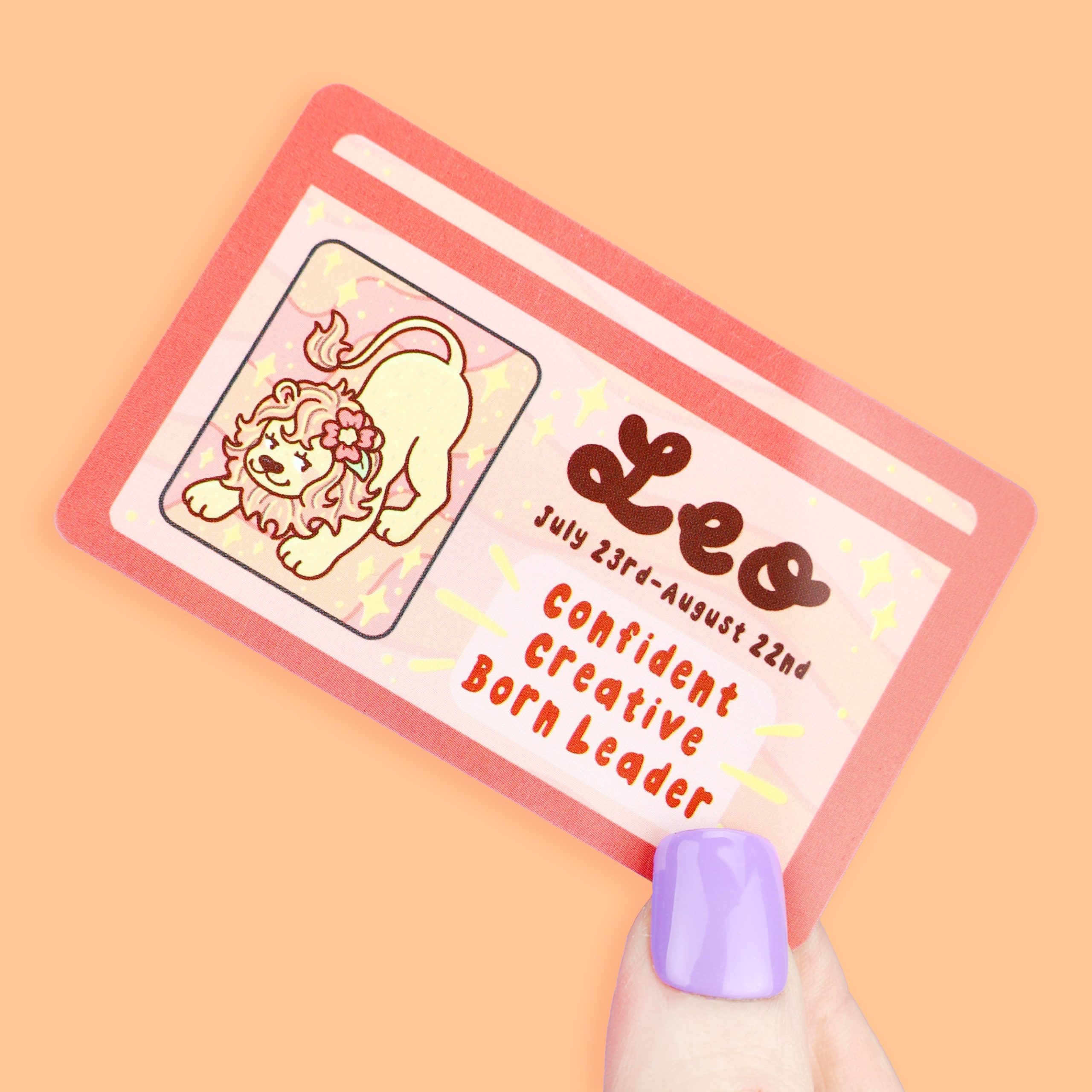 Leo Zodiac Fake Drivers License