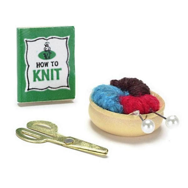Dollhouse Miniature Knitting Set