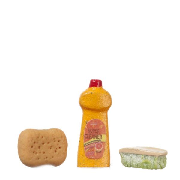 Dollhouse Miniature Cleaning Set