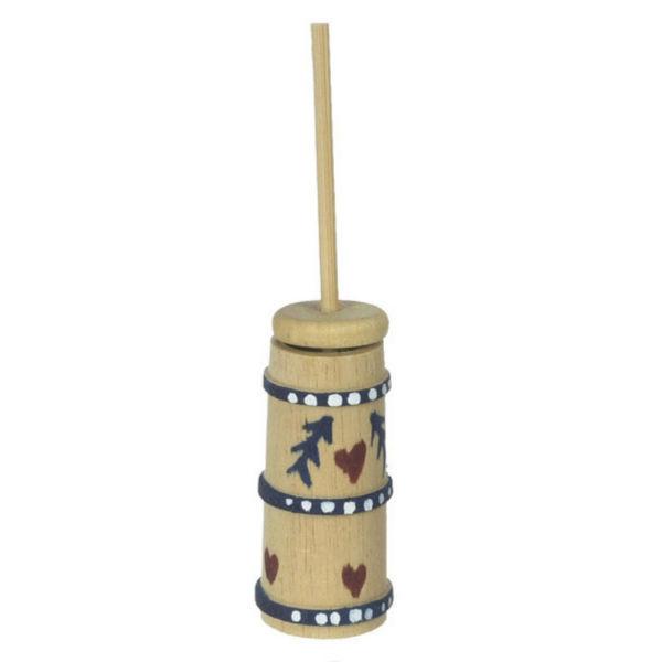 Wood Dollhouse Miniature Butter Churn