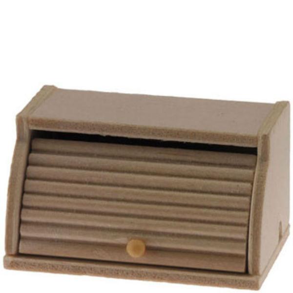 Wood Dollhouse Miniature Bread Box