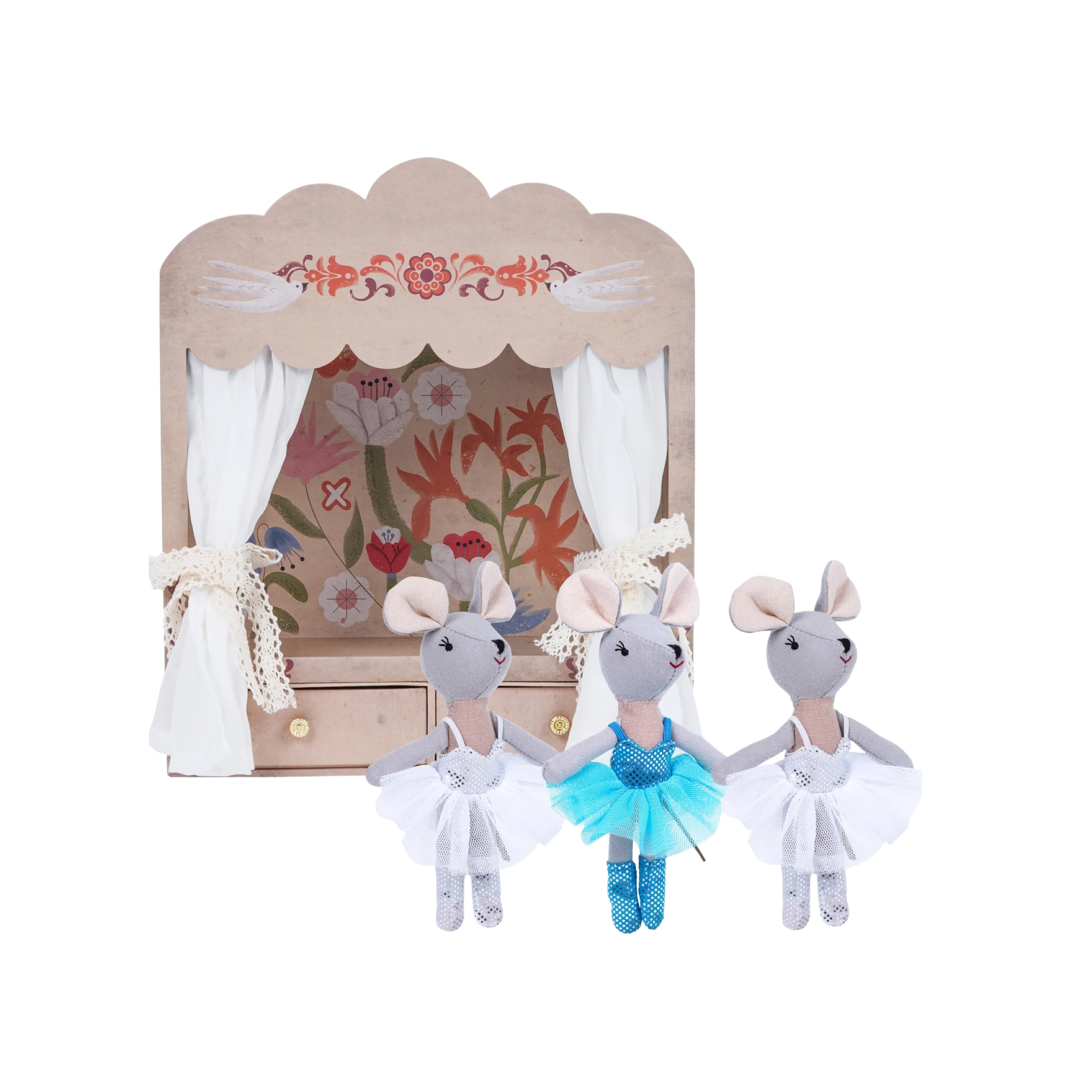 Ballerina Mouse & Friends In Theater Box