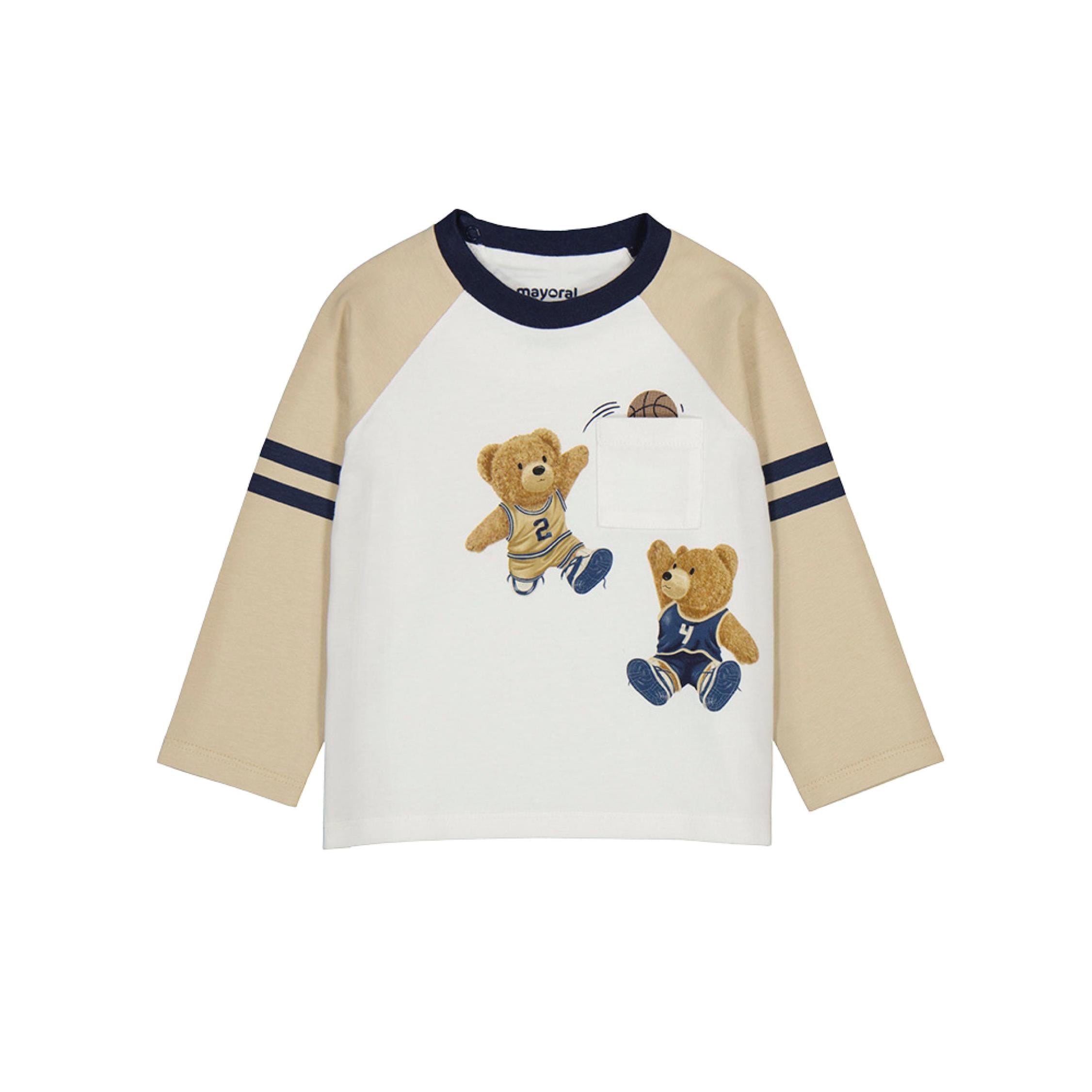 Basketball Teddy Bears Long Sleeve Shirt