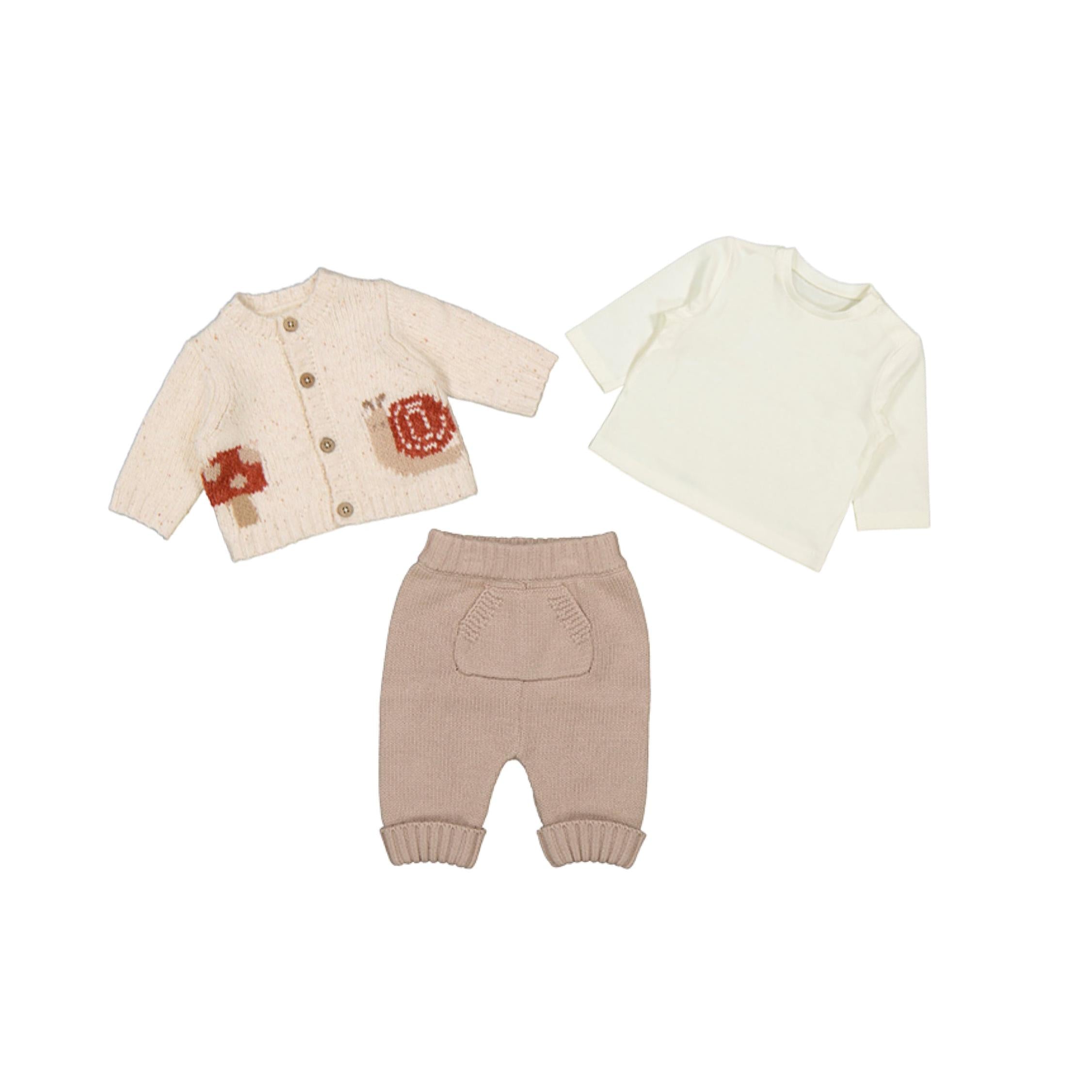 Layette Unisex 3-Piece Sweater & Trouser Gift Set