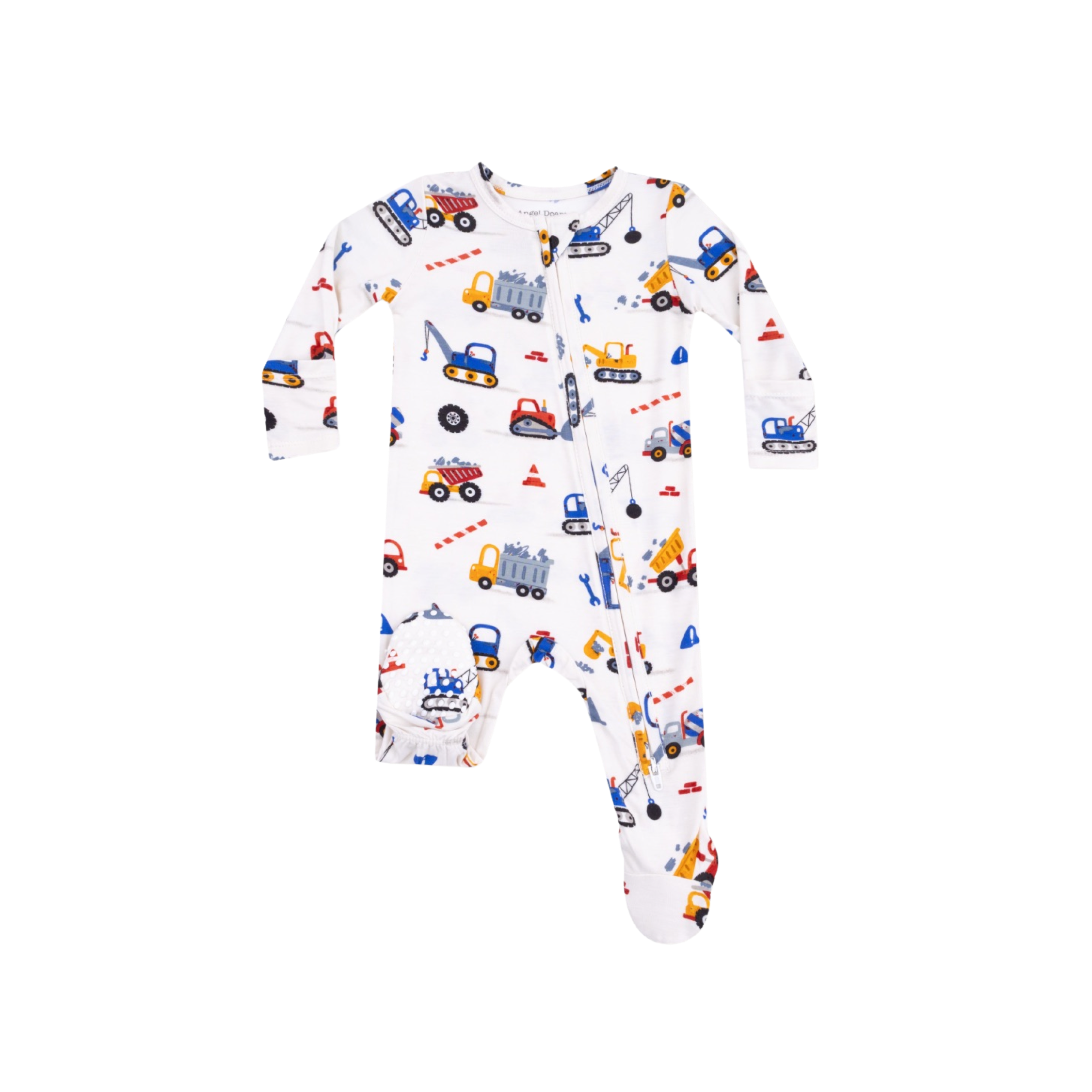 Crayon Construction 2 Way Zipper Footie