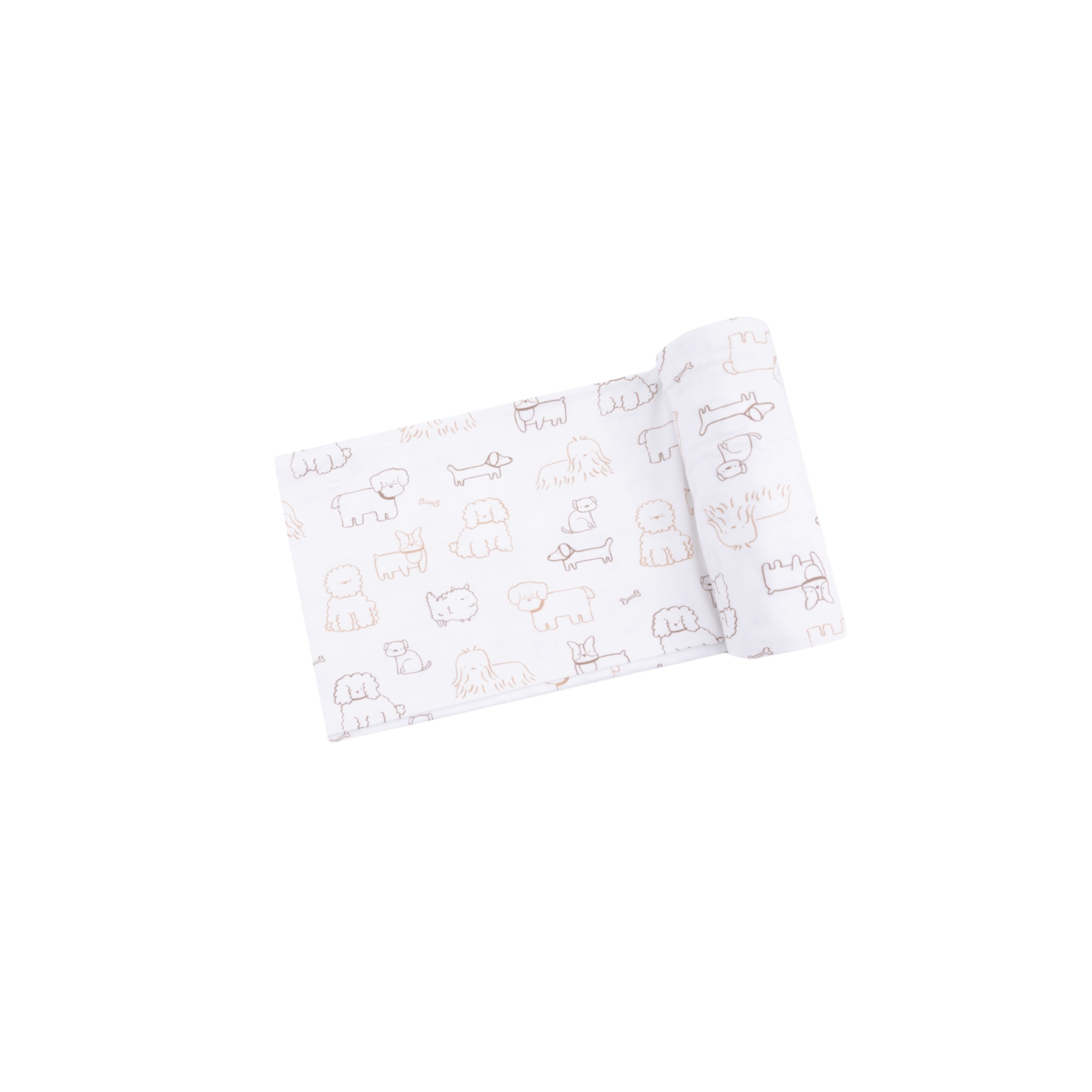 Neutral Pups Swaddle Blanket