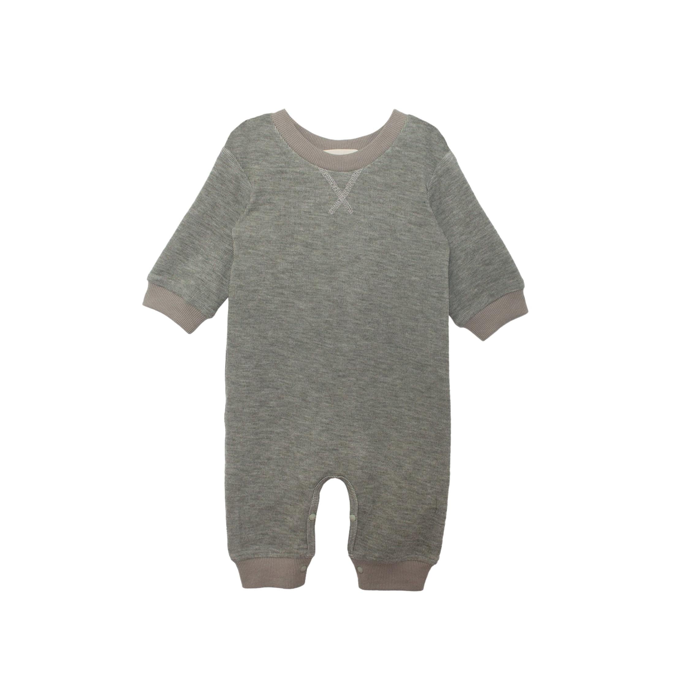 Miles Heather Green Baby Boy Romper