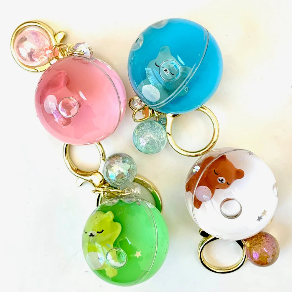 Sleeping Animal Ball Keycharm