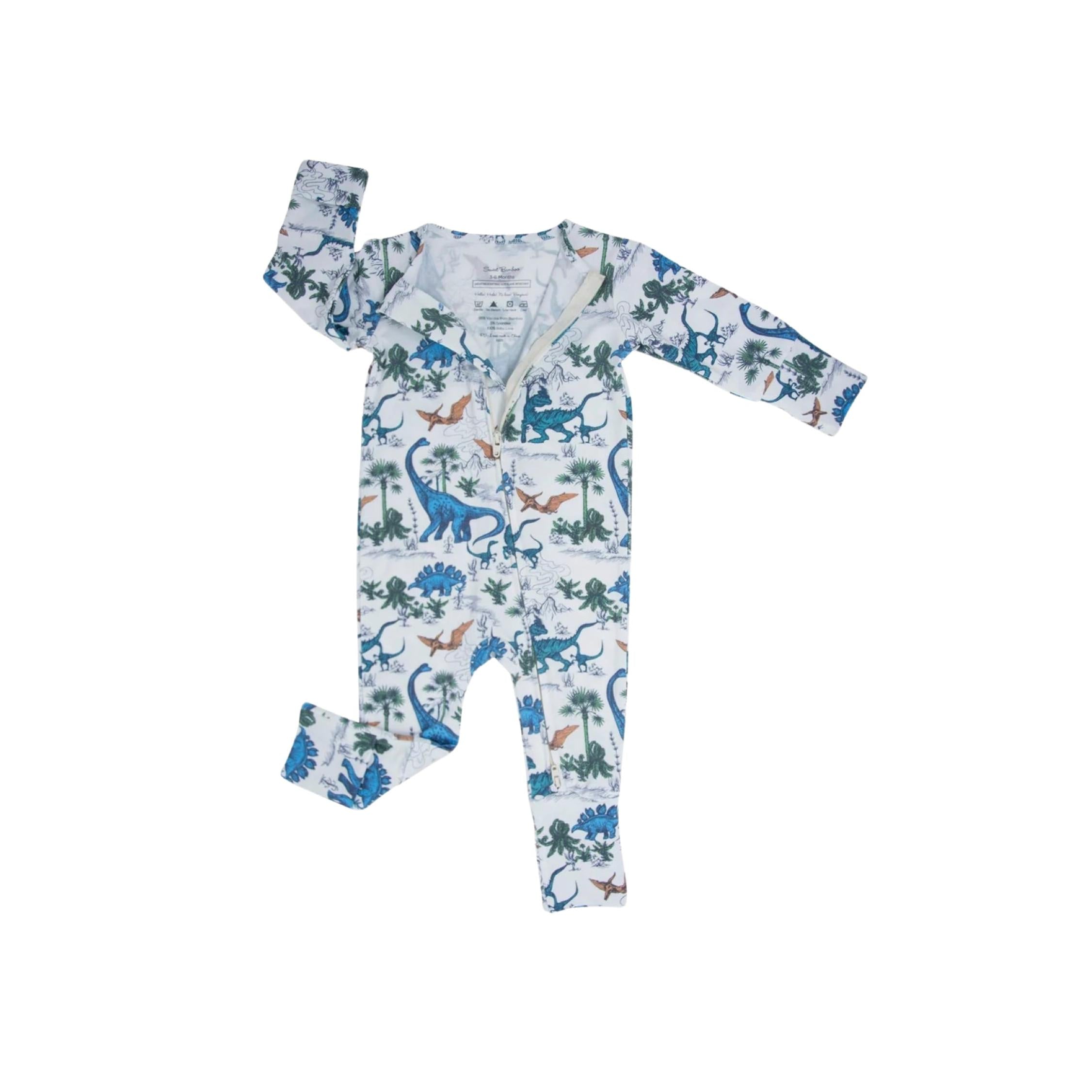 Dinoland 2-Way Zipper Convertible Romper