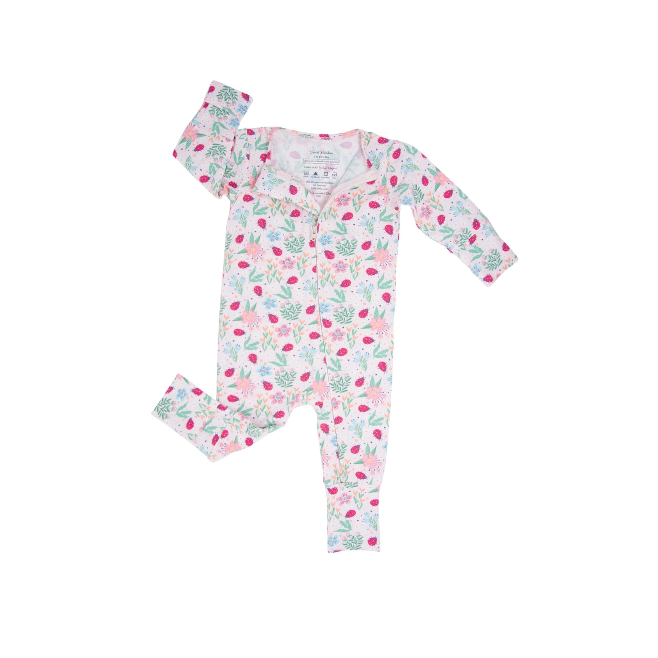 Ladybug Garden 2-Way Zipper Convertible Romper