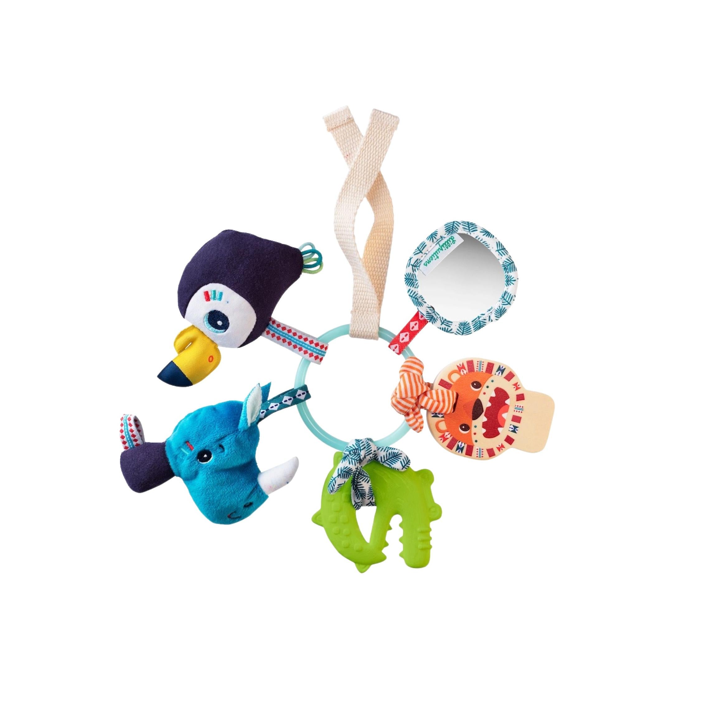 Jungle Sensory Teething Keyring
