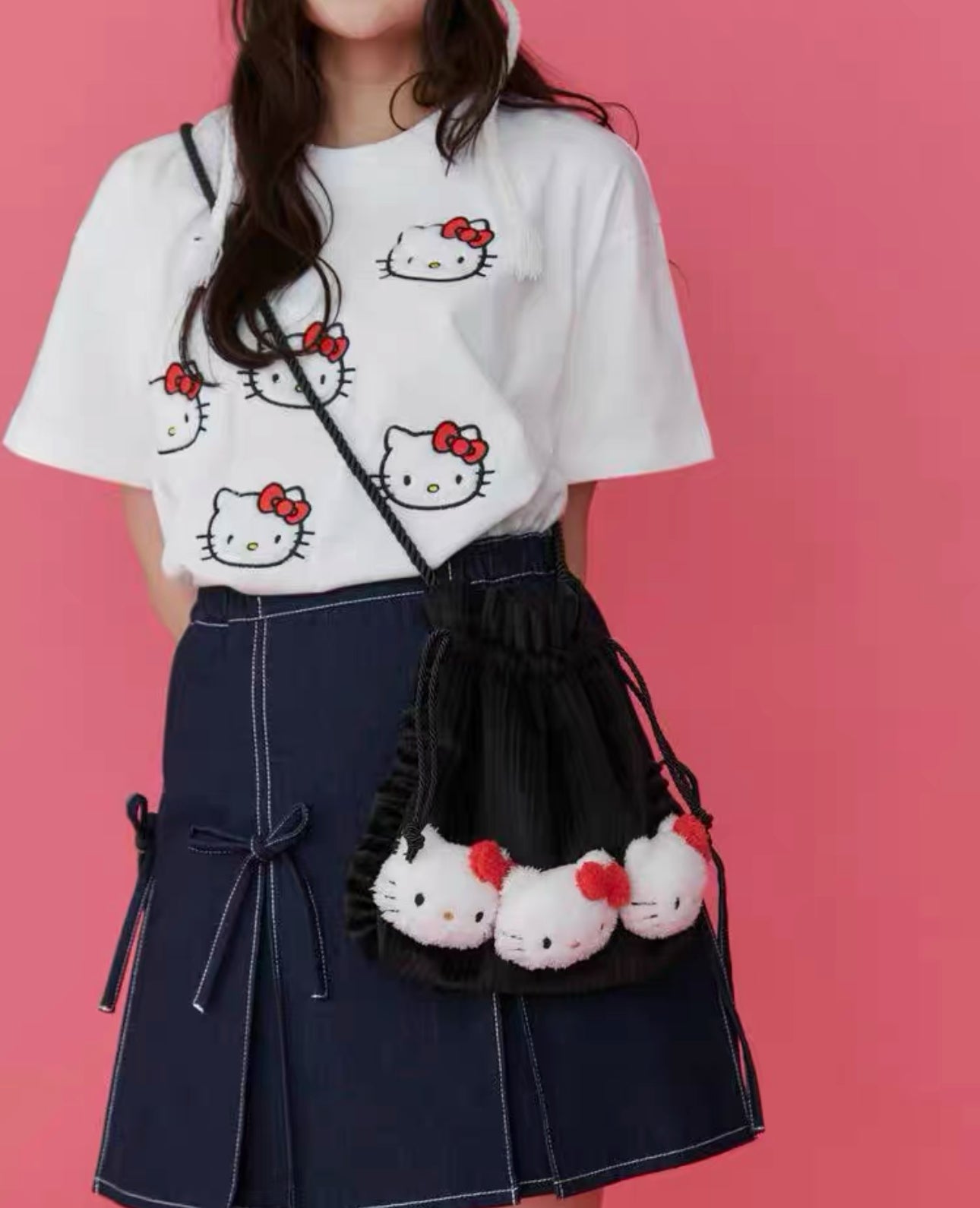 Merry Jenny x Hello Kitty 50th Anniversary Fluffy Shoulder Bag