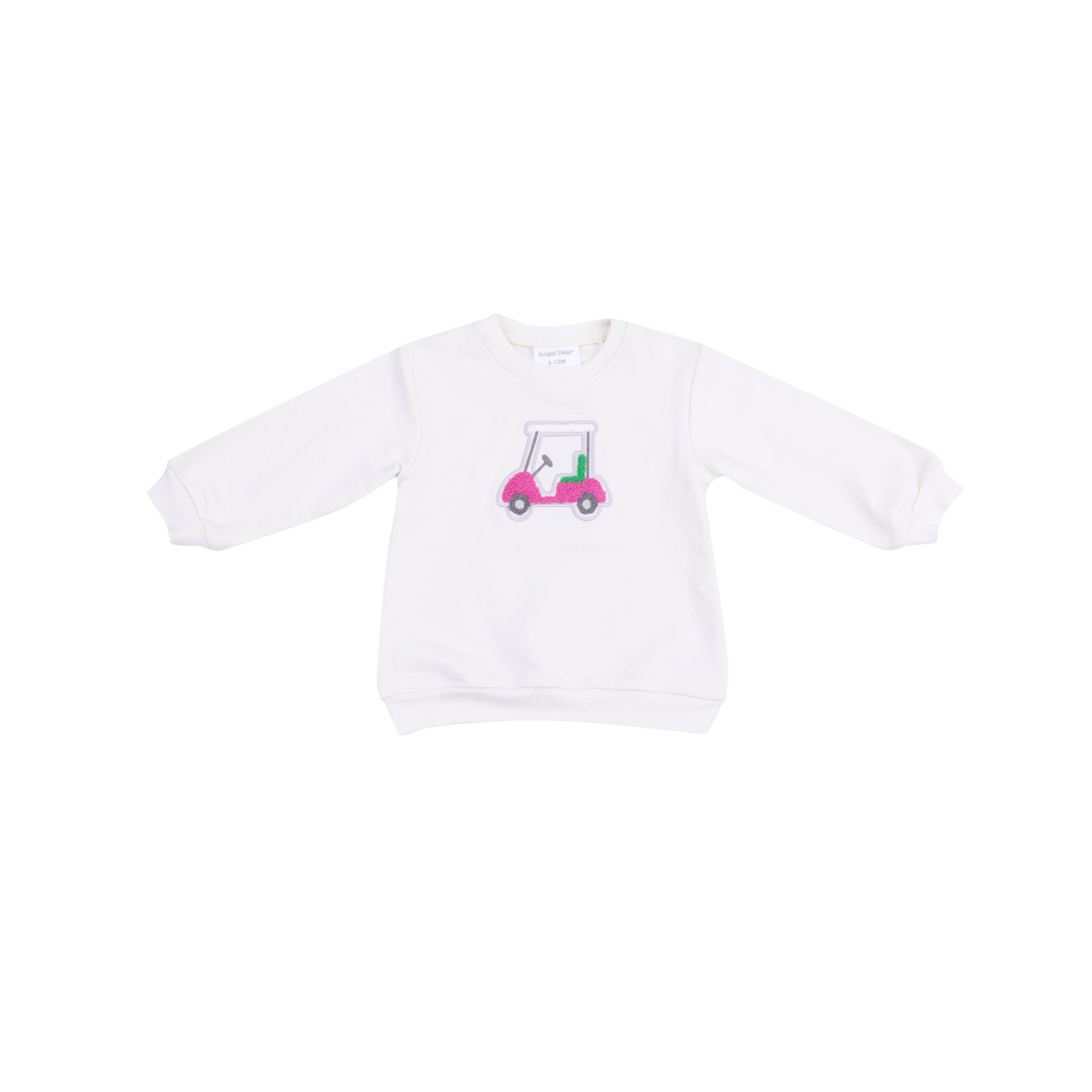 Golf Cart Pink Applique Oversized Sweatshirt