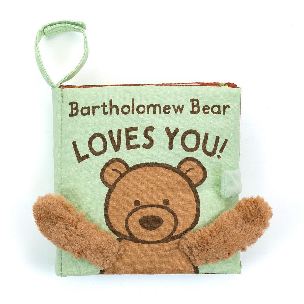 Jellycat Bartholomew Bear Loves You Fabric Book (Last Call!)