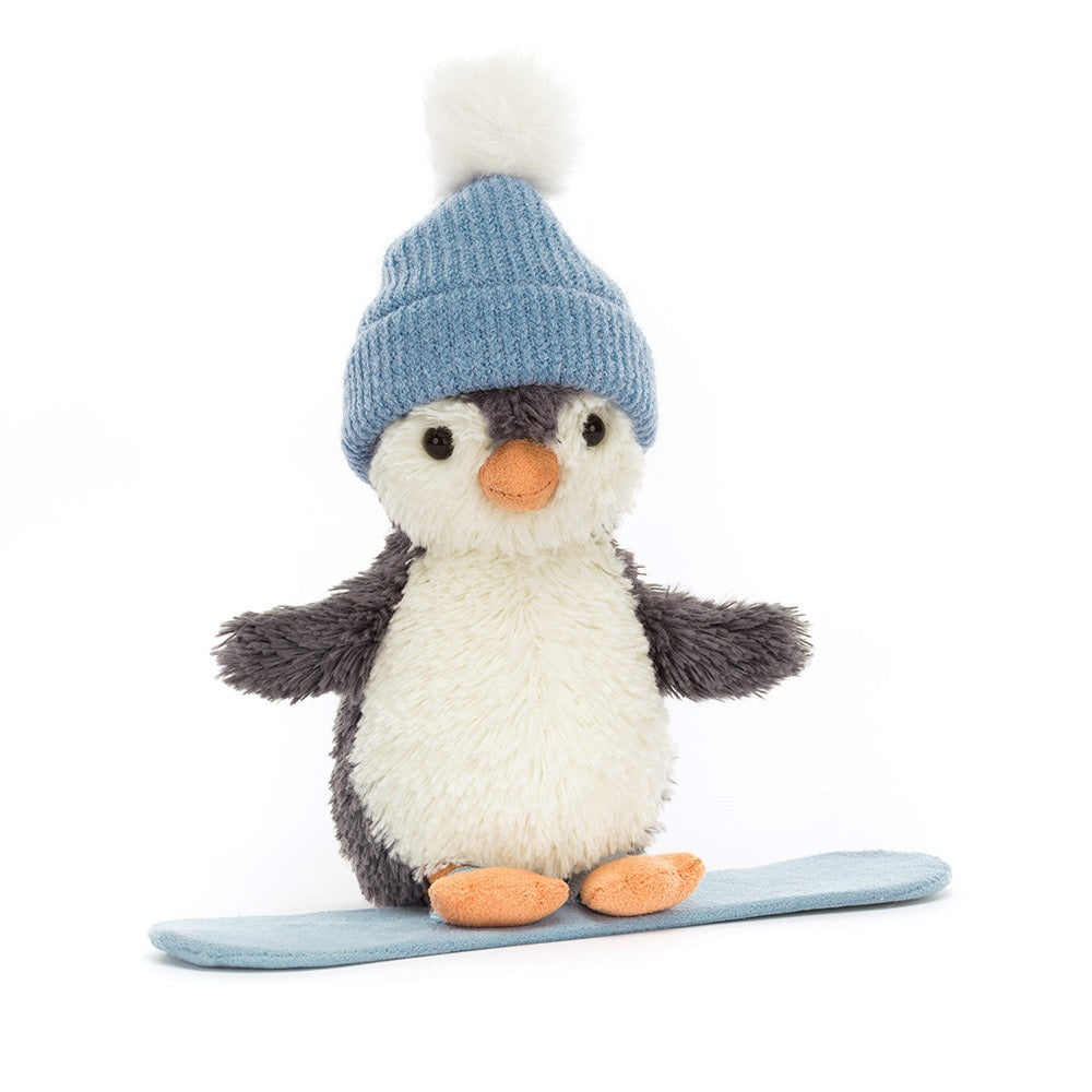 Peanut Penguin Snowboarding Plush