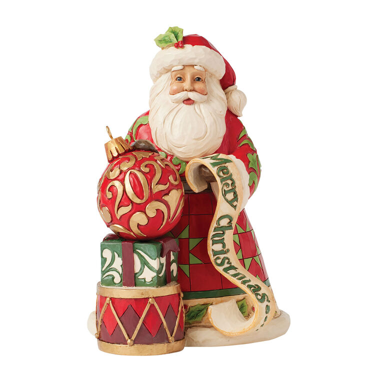 Santa Figurine With 2025 Dated Ornament by Jim Shore