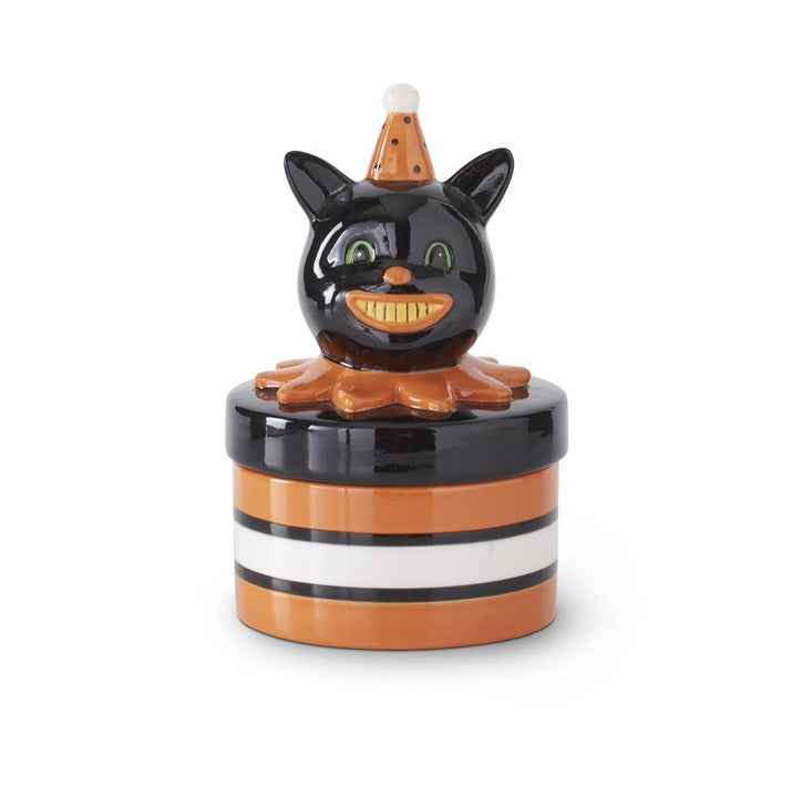 Ceramic Black Cat Canister / 7.25"