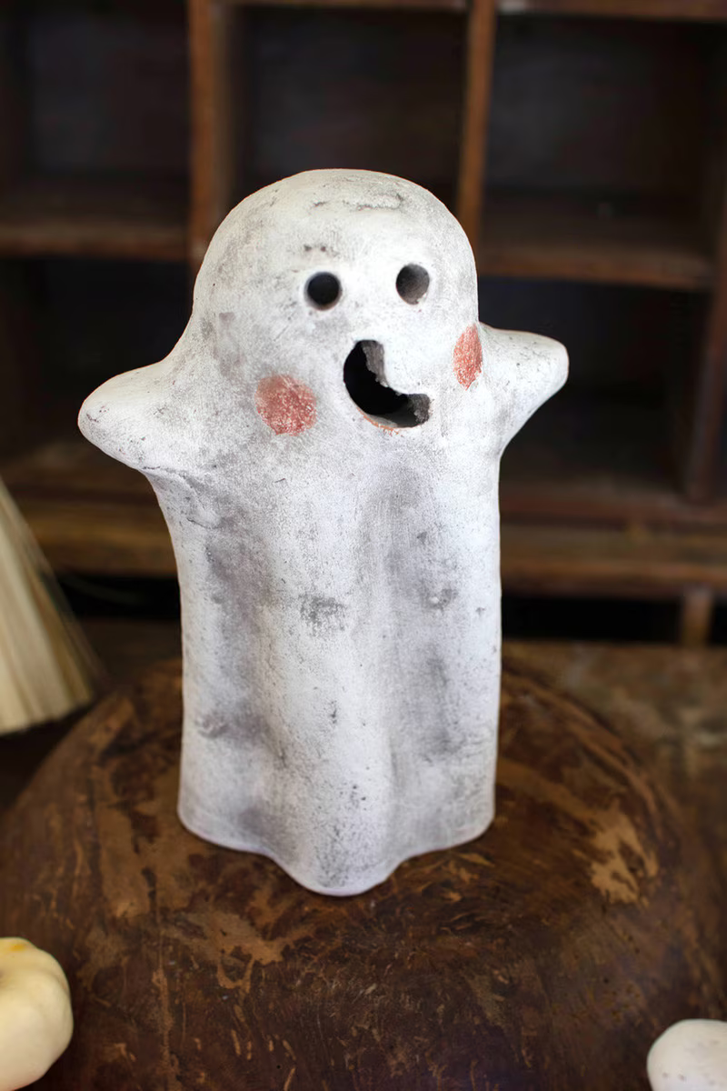 Clay Ghost Lantern / Large