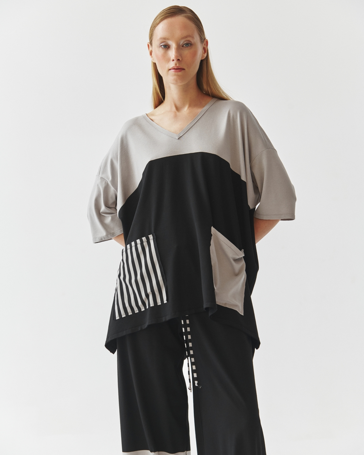 Colorblock Pocket Top