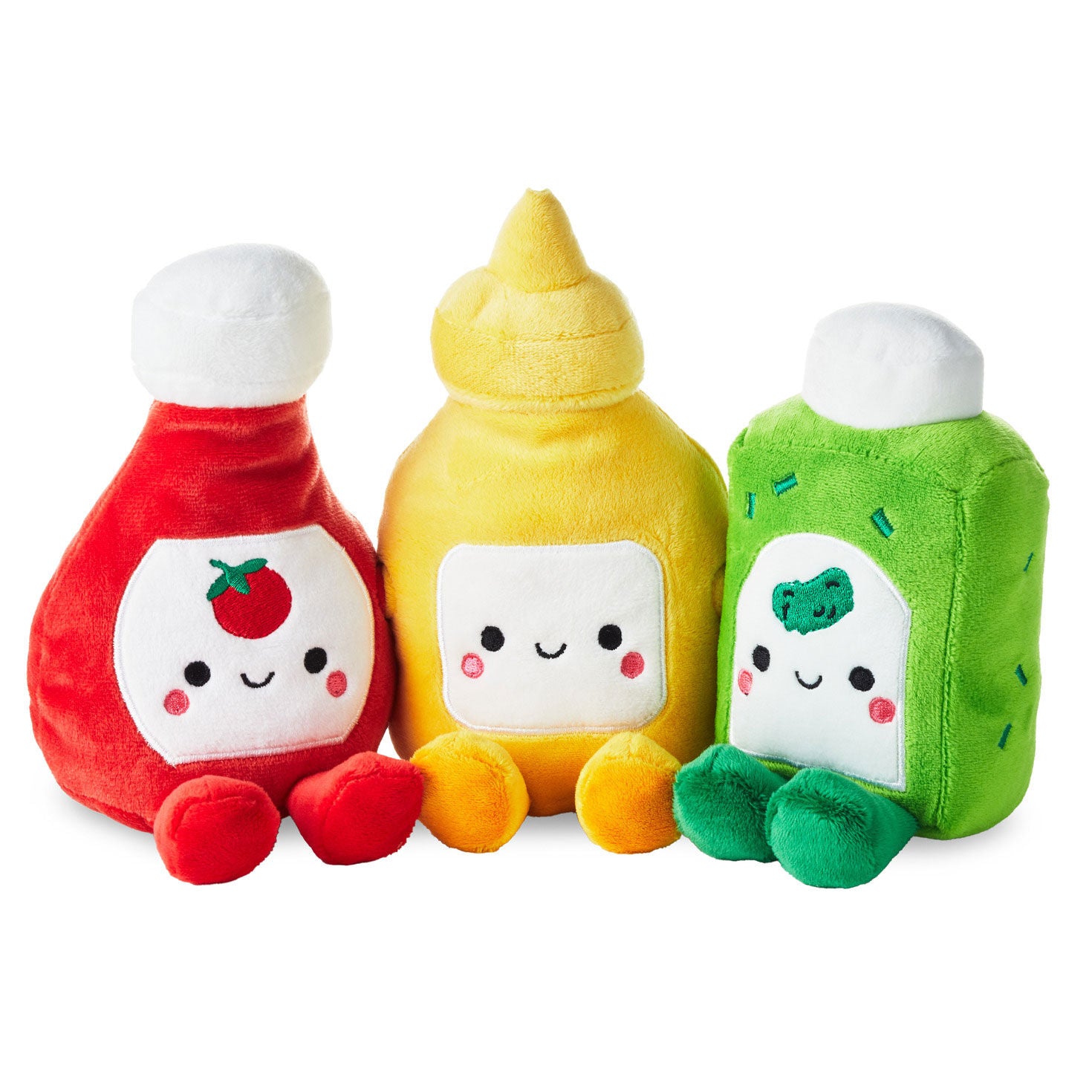 Better Together Ketchup, Mustard and Relish Magnetic Plush Trio